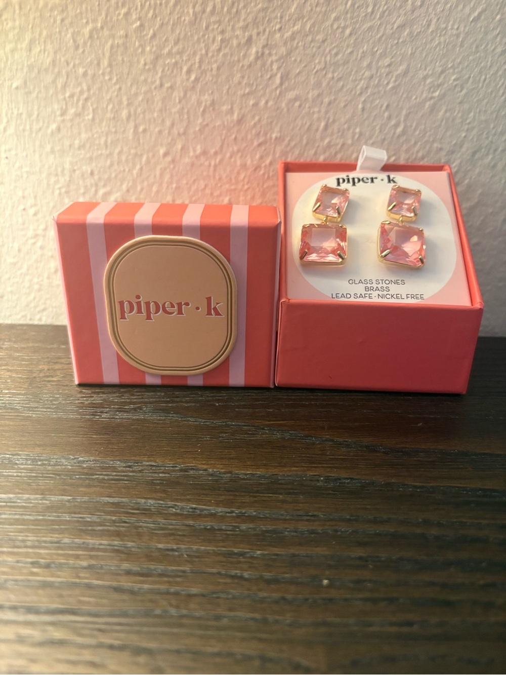 NEW Piper K Pink Earrings